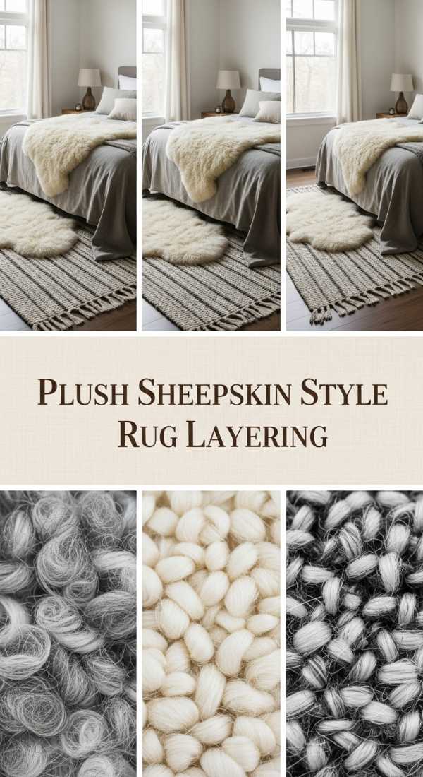 Plush Sheepskin Style Rug Layering 69f48f2e929f9