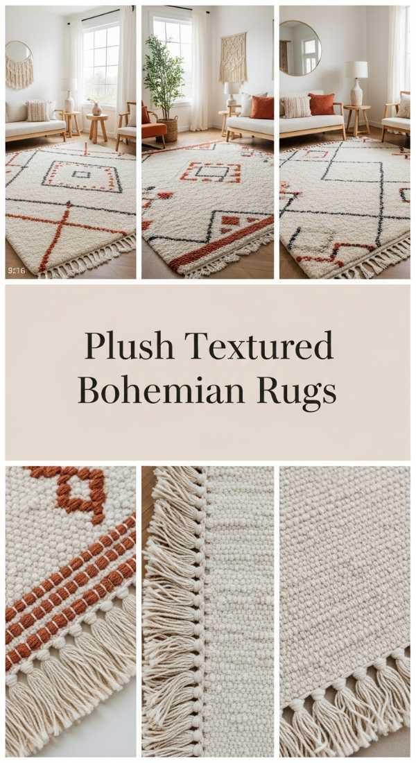 Plush Textured Bohemian Rugs 6a0ea30e92938