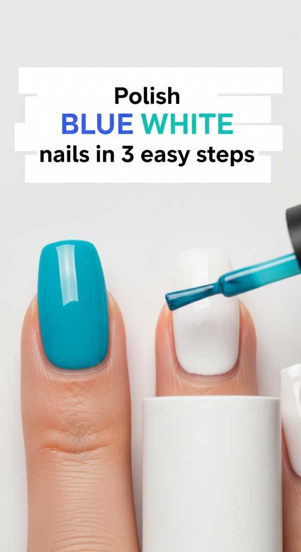 Polish Blue White Nails In 3 Easy Steps 69f4c31e89cea