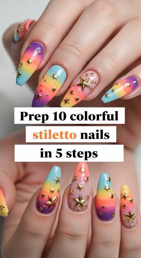 Prep 10 Colorful Stiletto Nails In 5 Steps 6a0f0b998e06b