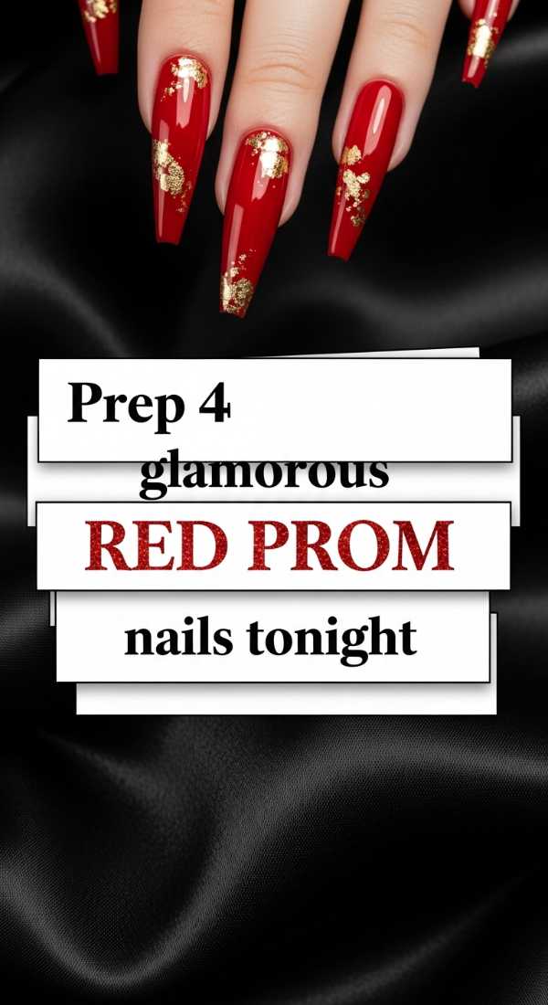 Prep 4 Glamorous Red Prom Nails Tonight 6a03312913ef7