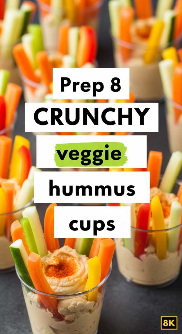 The Art of the Outdoor Feast: Gourmet Picnic Inspiration Prep 8 Crunchy Veggie Hummus Cups 6a14298b599d5