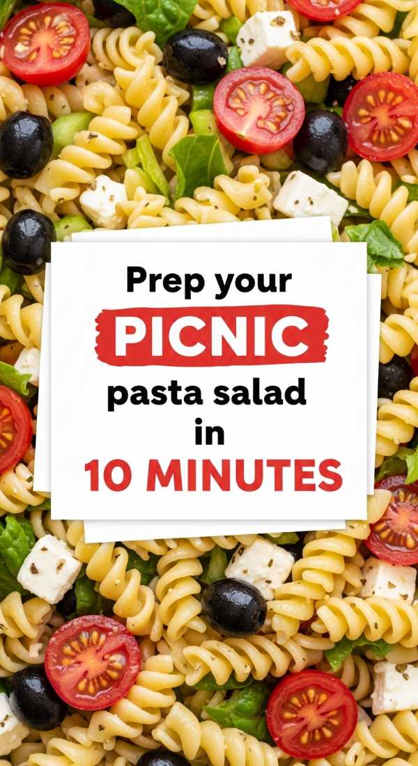 Pasta Perfection: The Only Recipes You’ll Ever Need Prep Your Picnic Pasta Salad In 10 Minutes 6a041680cfb96