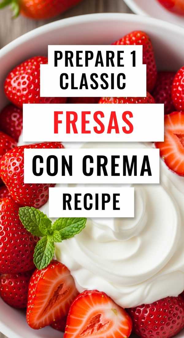 Prepare 1 Classic Fresas Con Crema Recipe 6a06bc7870833