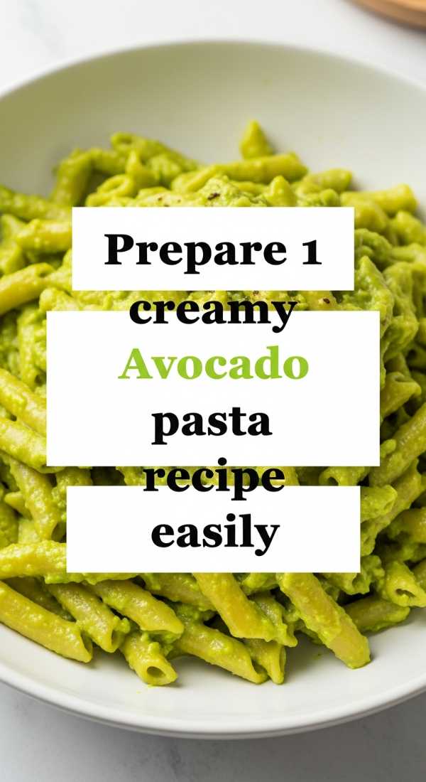 Pasta Perfection: The Ultimate Guide to Every Noodle You Love Prepare 1 Creamy Avocado Pasta Recipe Easily 6a1097b65e765