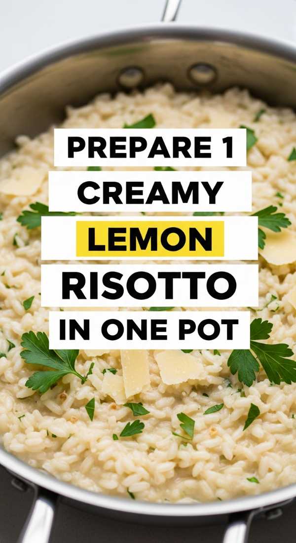 Prepare 1 Creamy Lemon Risotto In One Pot 6a042382c807e