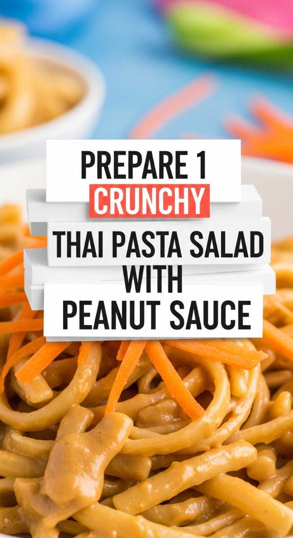 Prepare 1 Crunchy Thai Pasta Salad With Peanut Sauce 6a1098a26fc36