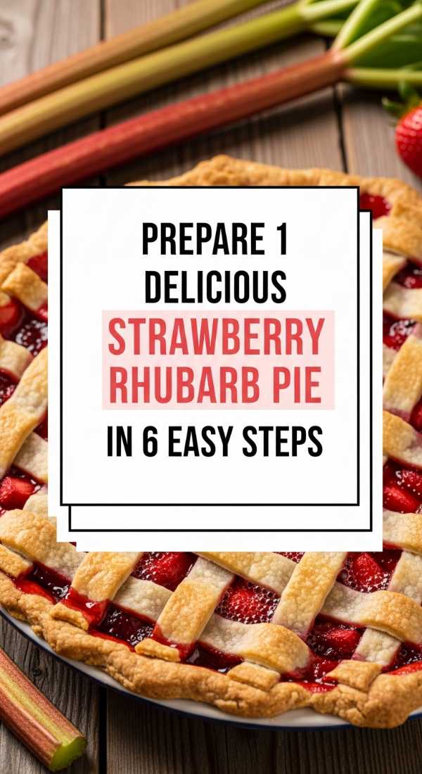 Prepare 1 Delicious Strawberry Rhubarb Pie In 6 Easy Steps 6a001a85bb7d2