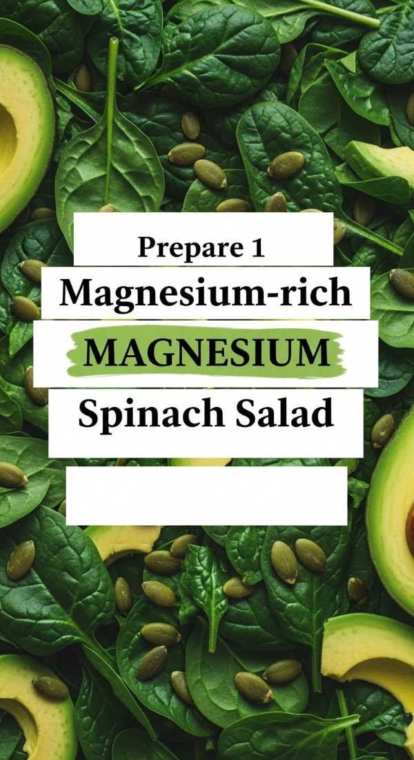 Prepare 1 Magnesium Rich Spinach Salad 6a14297159634