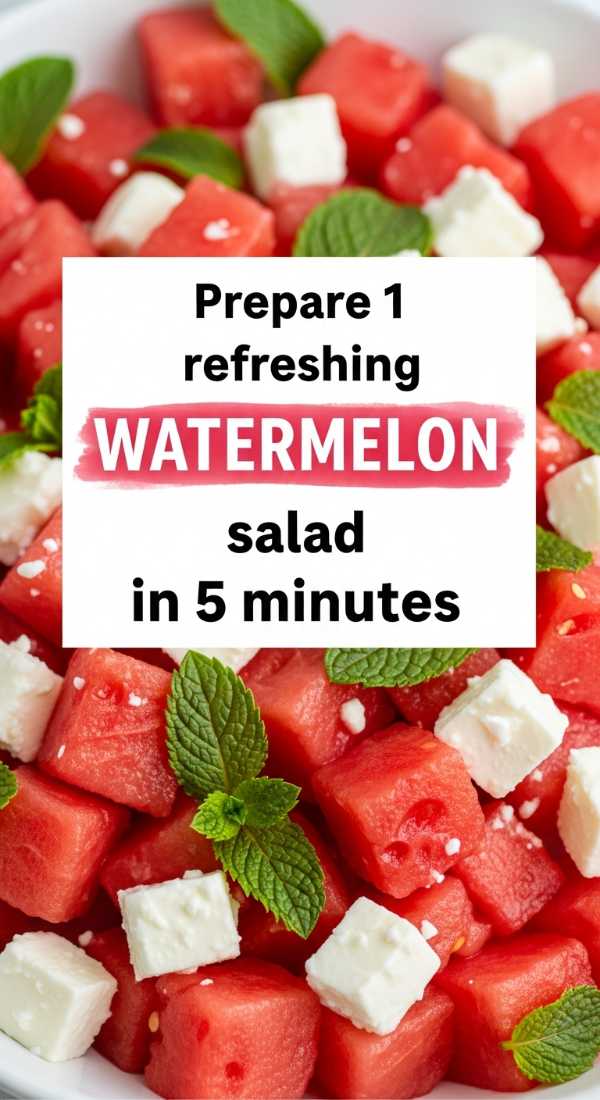 Prepare 1 Refreshing Watermelon Salad In 5 Minutes 6a06c1efdb0c6
