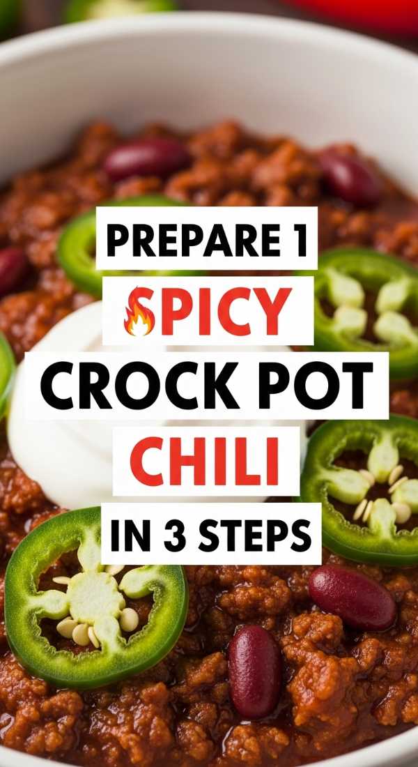 Prepare 1 Spicy Crock Pot Chili In 3 Steps 69f6fe016f3a1