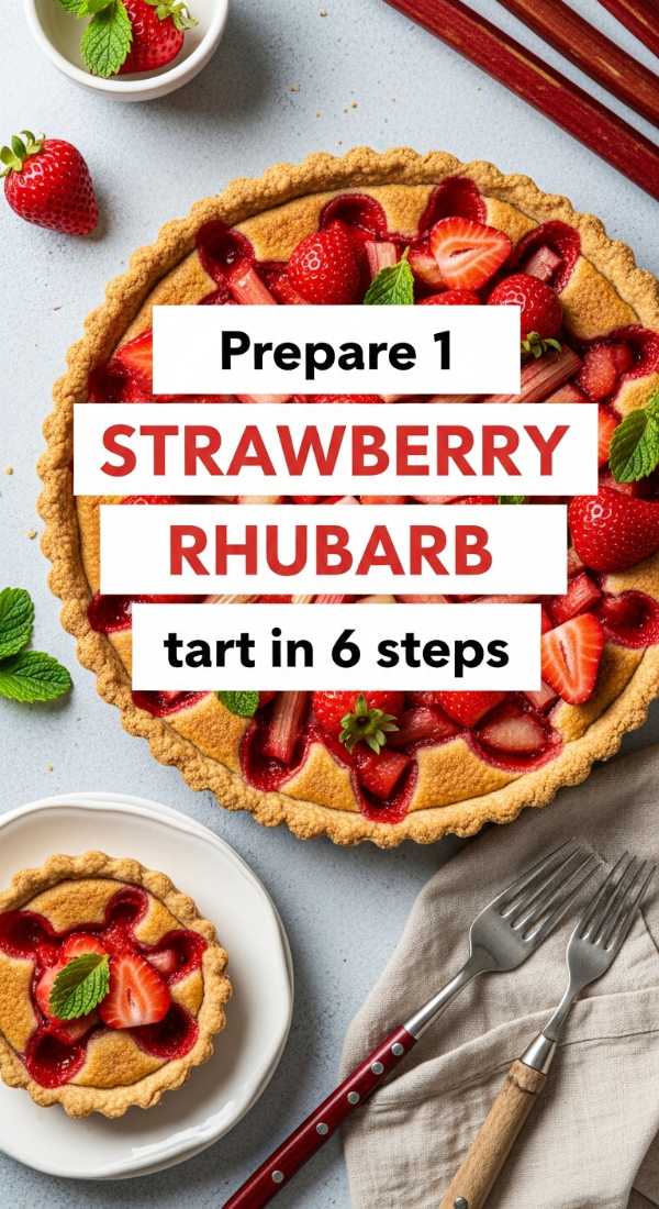 Prepare 1 Strawberry Rhubarb Tart In 6 Steps 69f5accd979a4