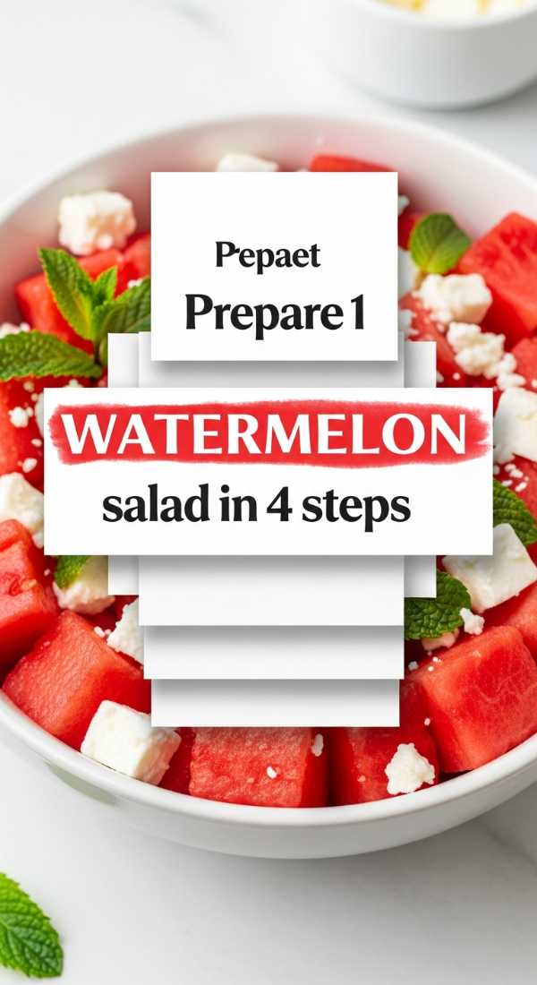 Prepare 1 Sweet Watermelon Salad In 4 Steps 6a06fea293699