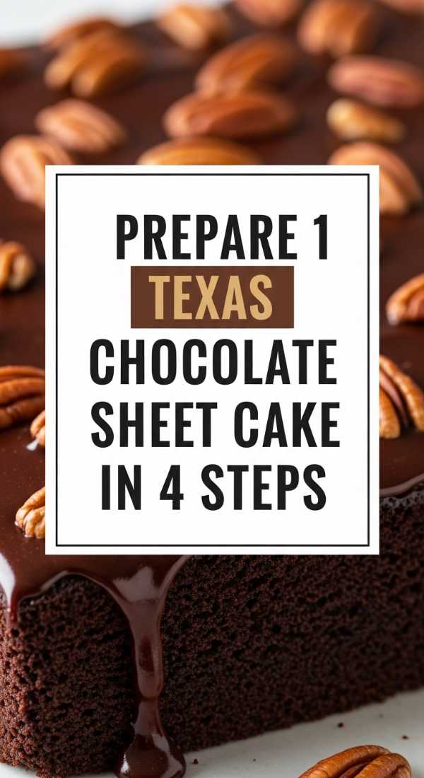 Prepare 1 Texas Chocolate Sheet Cake In 4 Steps 6a06bc76963b2