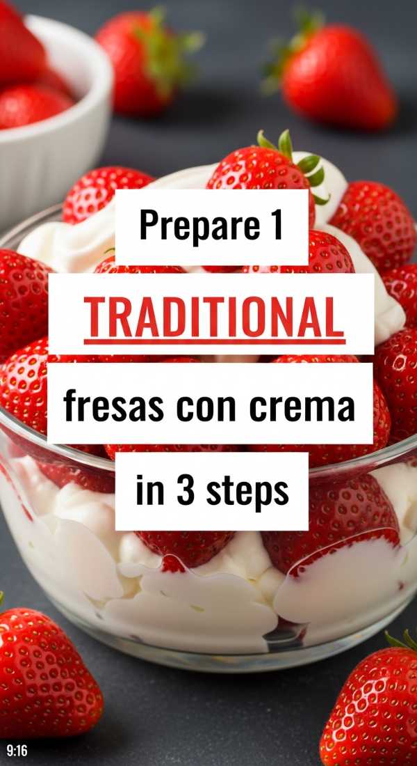 Prepare 1 Traditional Fresas Con Crema In 3 Steps 6a06c55abcb08