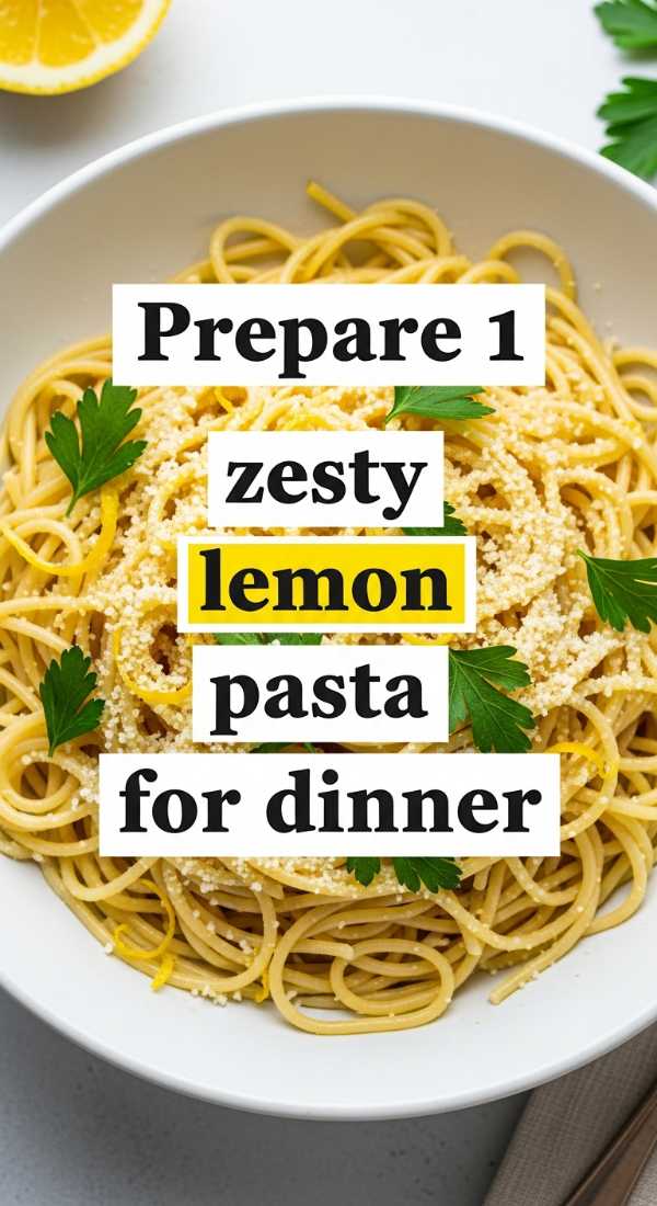 Prepare 1 Zesty Lemon Pasta For Dinner 6a10954e0a5ea