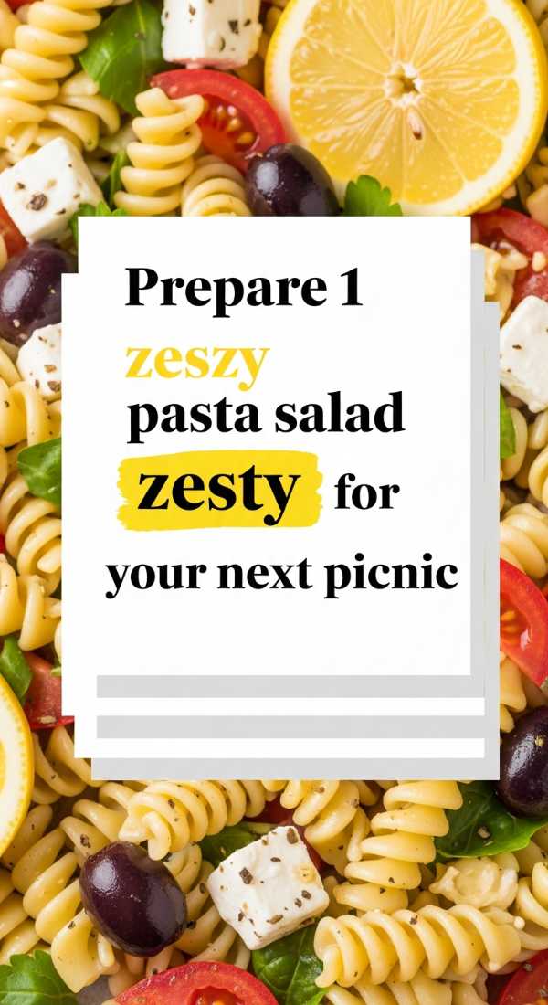 Prepare 1 Zesty Pasta Salad For Your Next Picnic 6a10979edeb45