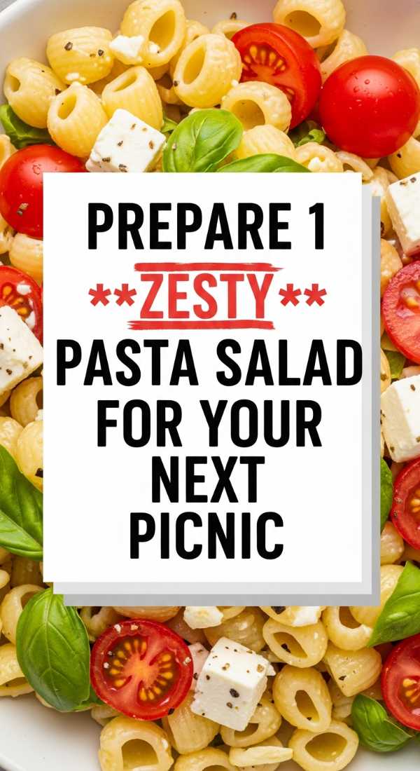 Prepare 1 Zesty Pasta Salad For Your Next Picnic 6a10989ecc8bc