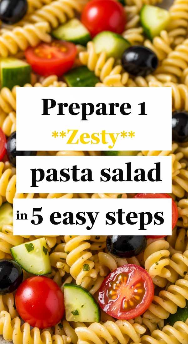 Prepare 1 Zesty Pasta Salad In 5 Easy Steps 6a143283173b8