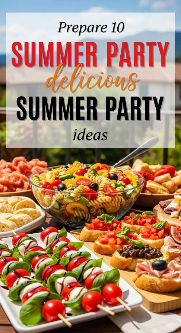 Spritz, Pasta, and Party: Hosting the Ultimate Italian Summer Celebration Prepare 10 Delicious Summer Party Food Ideas 6a157b361bec7