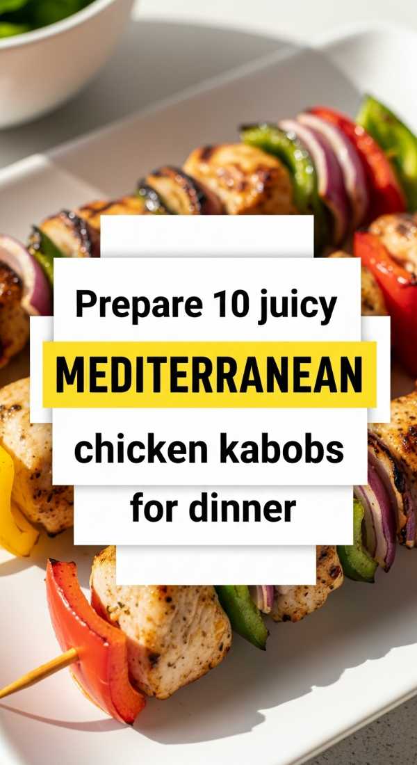 Prepare 10 Juicy Mediterranean Chicken Kabobs For Dinner 69fd8aab019cd