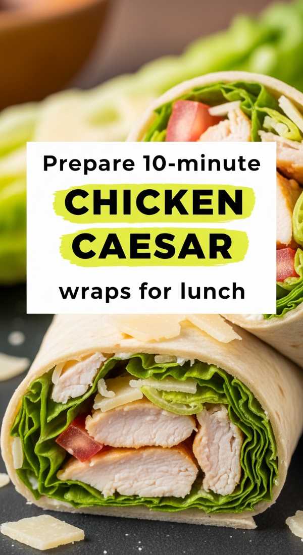 Prepare 10 Minute Chicken Caesar Wraps For Lunch 6a10953863b78