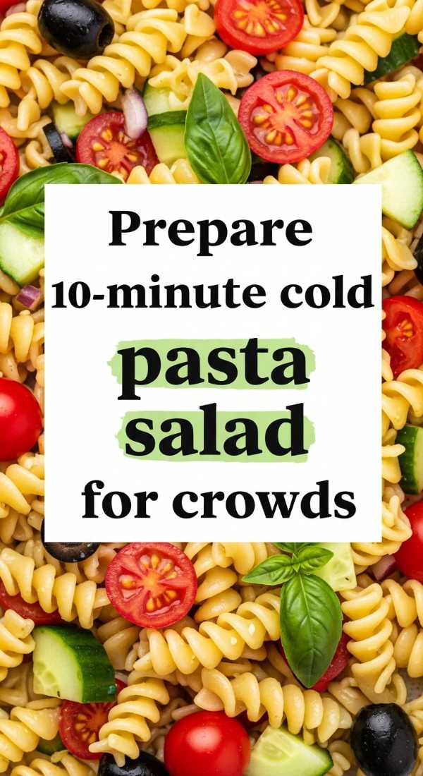 Prepare 10 Minute Cold Pasta Salad For Crowds 6a06bc6d148ee