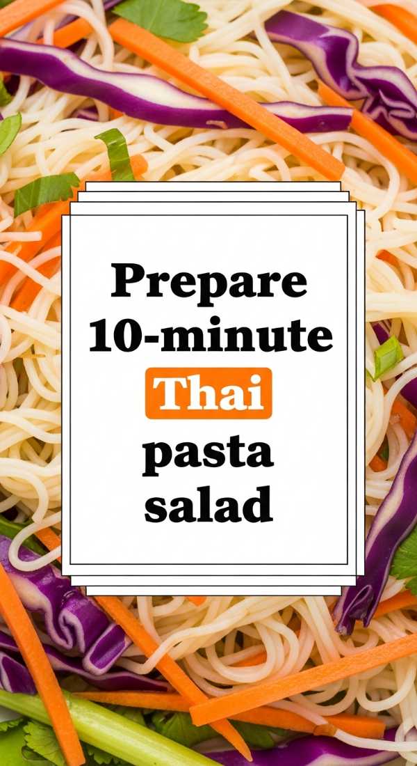 Prepare 10 Minute Thai Pasta Salad 6a10a0b38c7e7