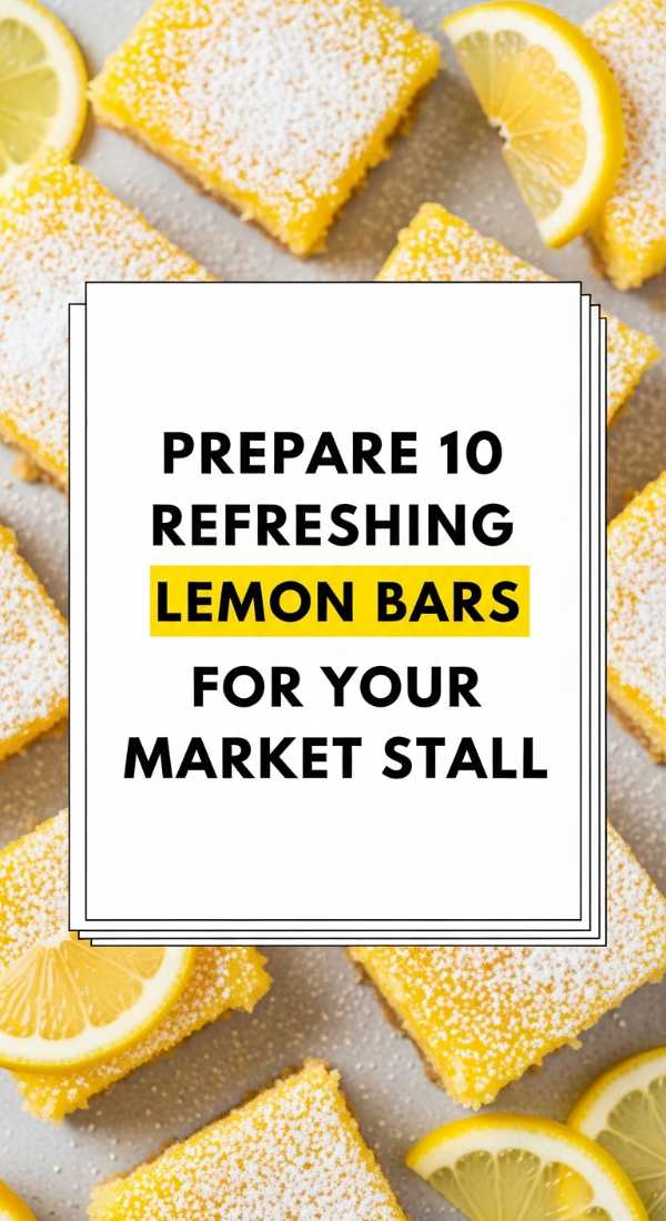 Prepare 10 Refreshing Lemon Bars For Your Market Stall 69f59f839f123