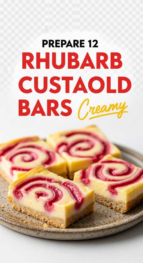 Prepare 12 Creamy Rhubarb Custard Bars In Minutes 6a149b290d801