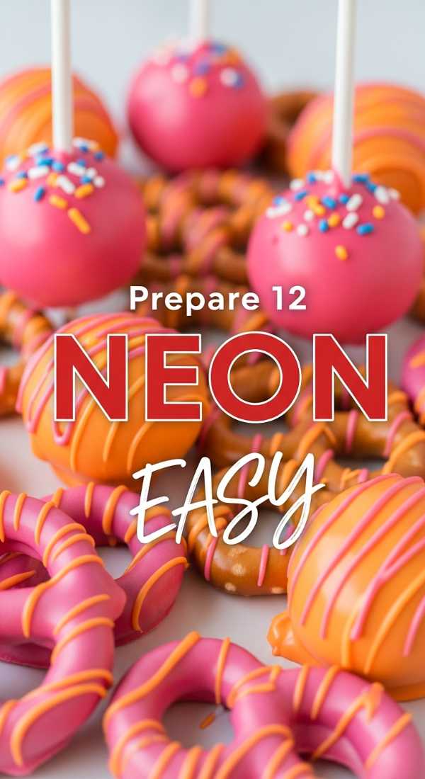 Prepare 12 Neon Cake Pops In 4 Easy Steps 69fc267995758