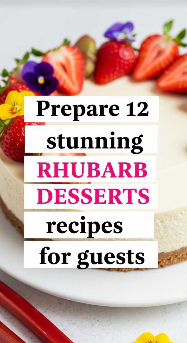 Prepare 12 Stunning Rhubarb Desserts Recipes For Guests 69fd8a9856acc