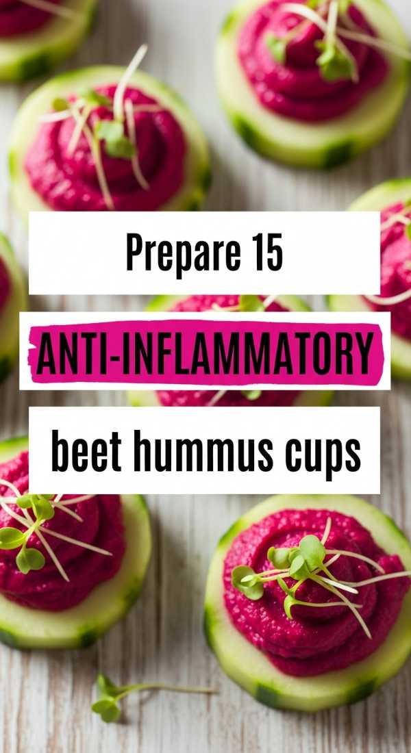 Prepare 15 Anti Inflammatory Beet Hummus Cups 69fd8a98c2d64