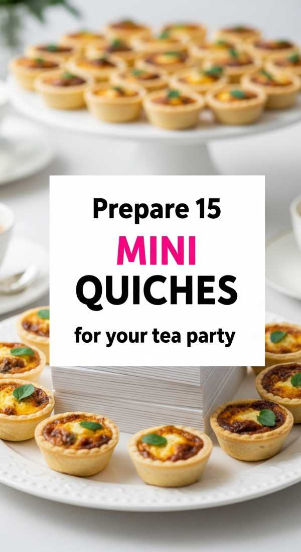 Prepare 15 Mini Quiches For Your Tea Party 6a031c246f0bb