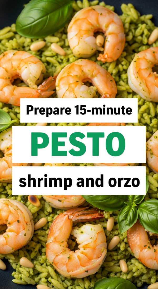 Prepare 15 Minute Pesto Shrimp And Orzo 69f47b4165089