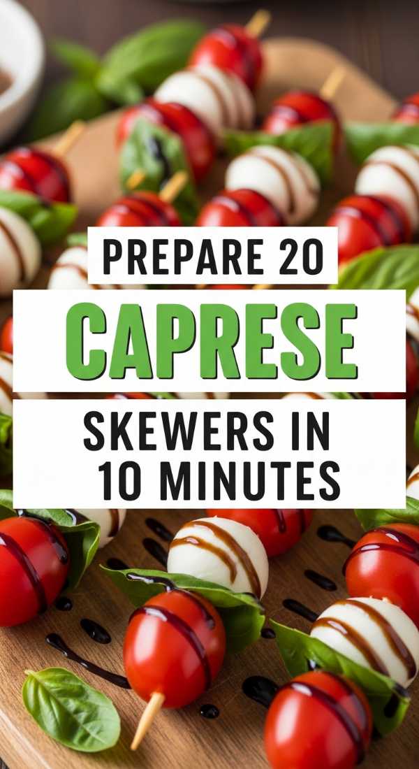 25 Irresistible Finger Foods That Will Wow Your Guests Prepare 20 Caprese Skewers In 10 Minutes 6a1442410393f