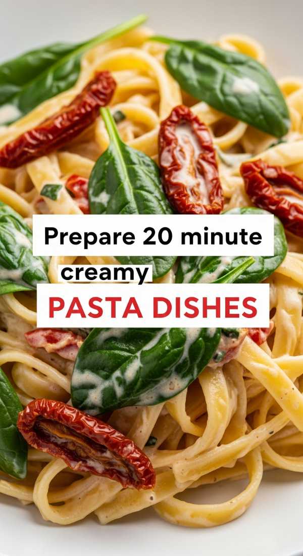 Prepare 20 Minute Creamy Pasta Dishes 6a1429572cebf