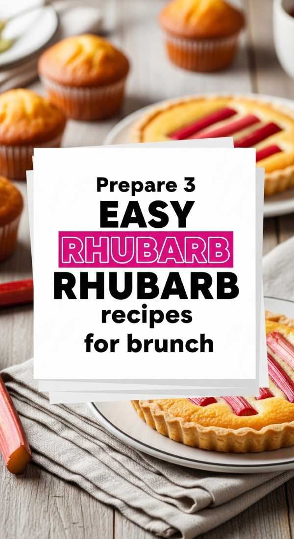 Tart, Sweet, and Totally Addictive: The Best Rhubarb Desserts Ever Prepare 3 Easy Rhubarb Recipes For Brunch 69fd8a951bb8a