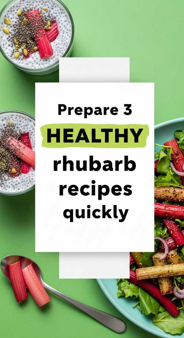 Prepare 3 Healthy Rhubarb Recipes Quickly 69fd8a9f73d4f
