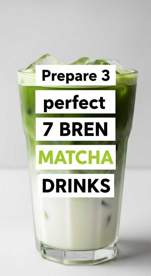 Prepare 3 Perfect 7 Brew Matcha Drinks 69f5acdc3f772