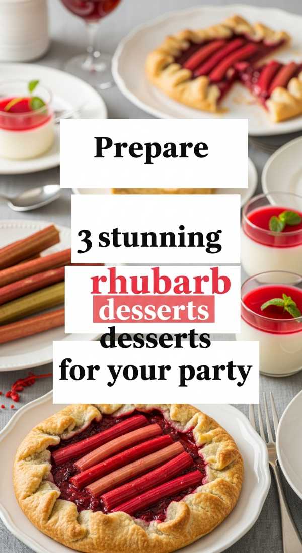 Prepare 3 Stunning Rhubarb Desserts For Your Party 69fd8caec1615