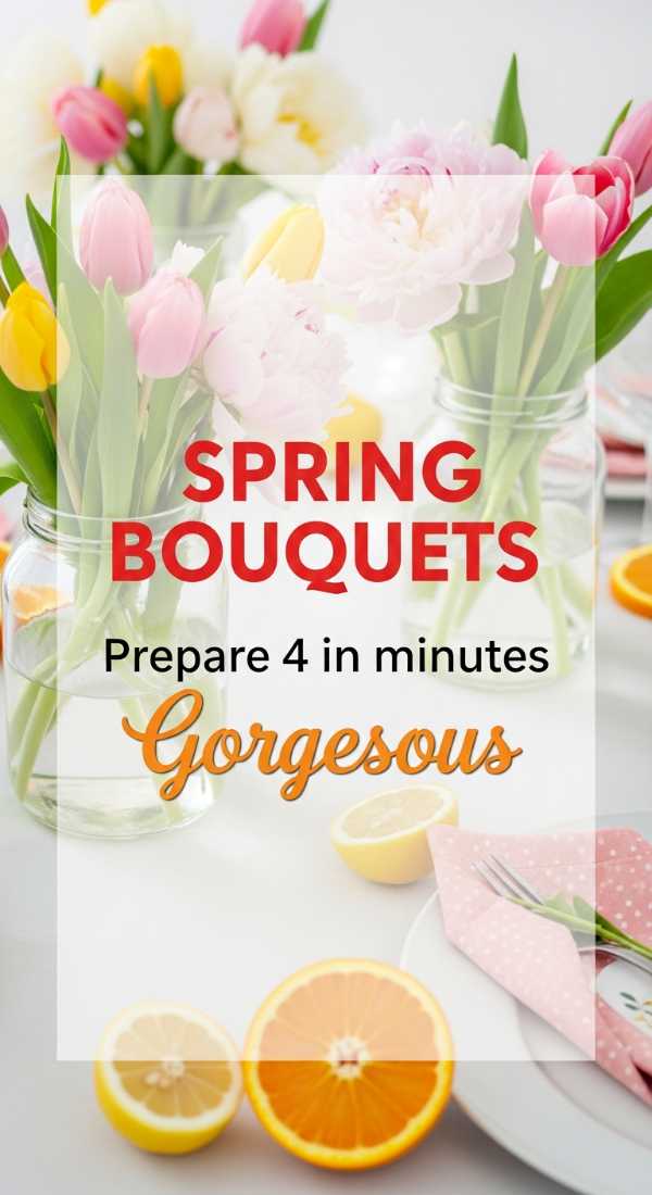 Prepare 4 Gorgeous Spring Wedding Bouquets In Minutes 69fc26715cbc2