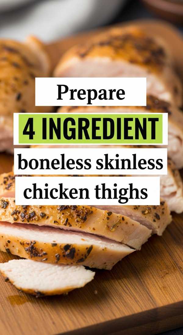 Prepare 4 Ingredient Boneless Skinless Chicken Thighs 6a041befe7239
