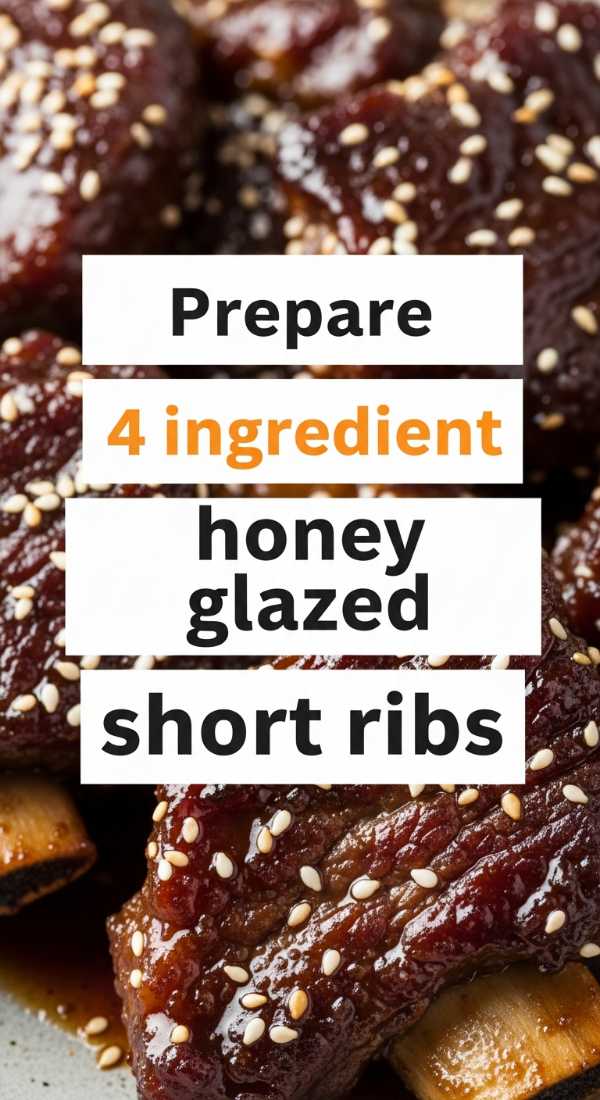 Prepare 4 Ingredient Honey Glazed Short Ribs 69f44758c3020