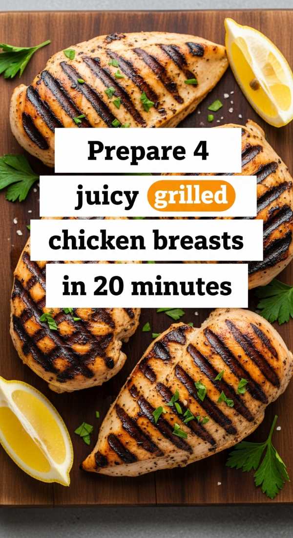 Prepare 4 Juicy Grilled Chicken Breasts In 20 Minutes 6a001aa9bf446