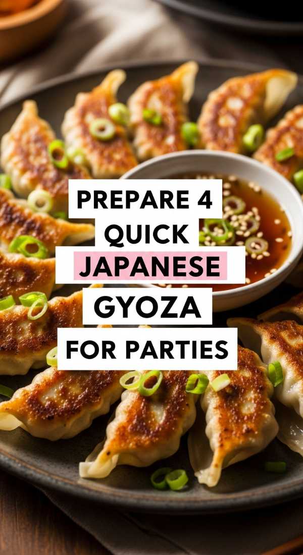 Prepare 4 Quick Japanese Gyoza For Parties 6a1440a21ed0e
