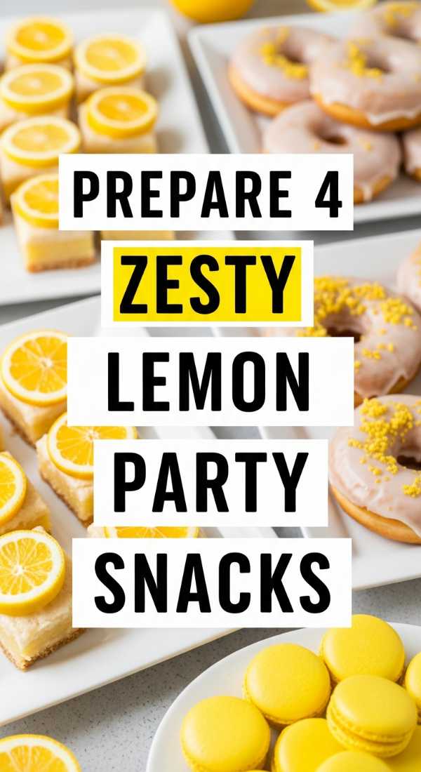 When Life Gives You Lemons, Party! Top Ideas for a Citrus Celebration Prepare 4 Zesty Lemon Party Snacks 6a021b23d1c72