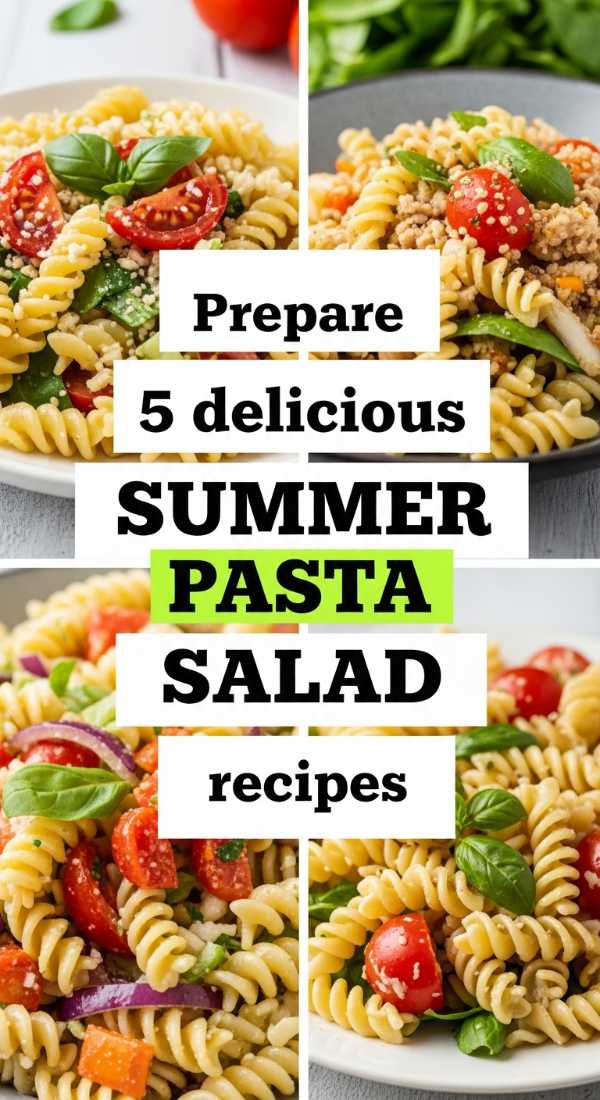 Prepare 5 Delicious Summer Pasta Salad Recipes 6a06c91c456f9
