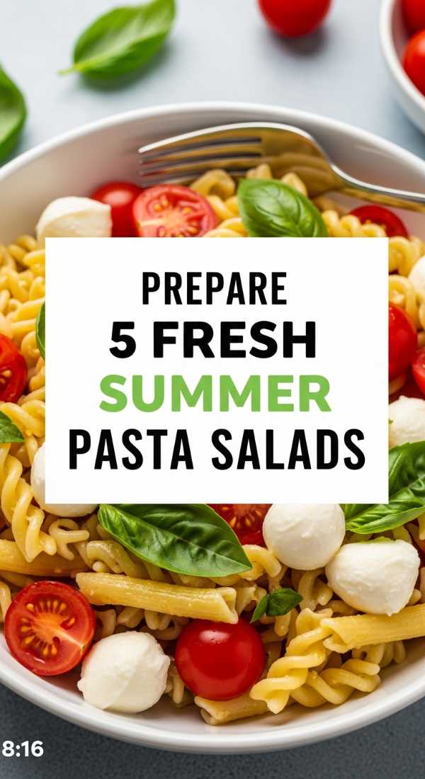 Prepare 5 Fresh Summer Pasta Salads In 10 Minutes 6a06cbe9131f7