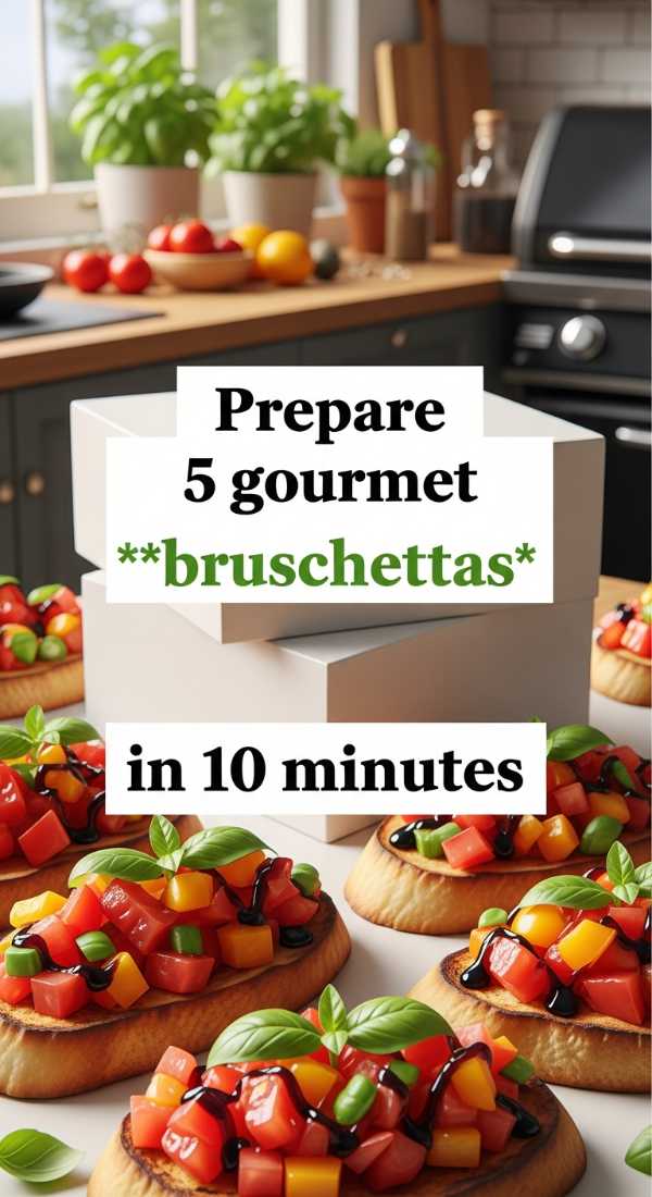 Prepare 5 Gourmet Bruschettas In 10 Minutes 69f7277ce7d35
